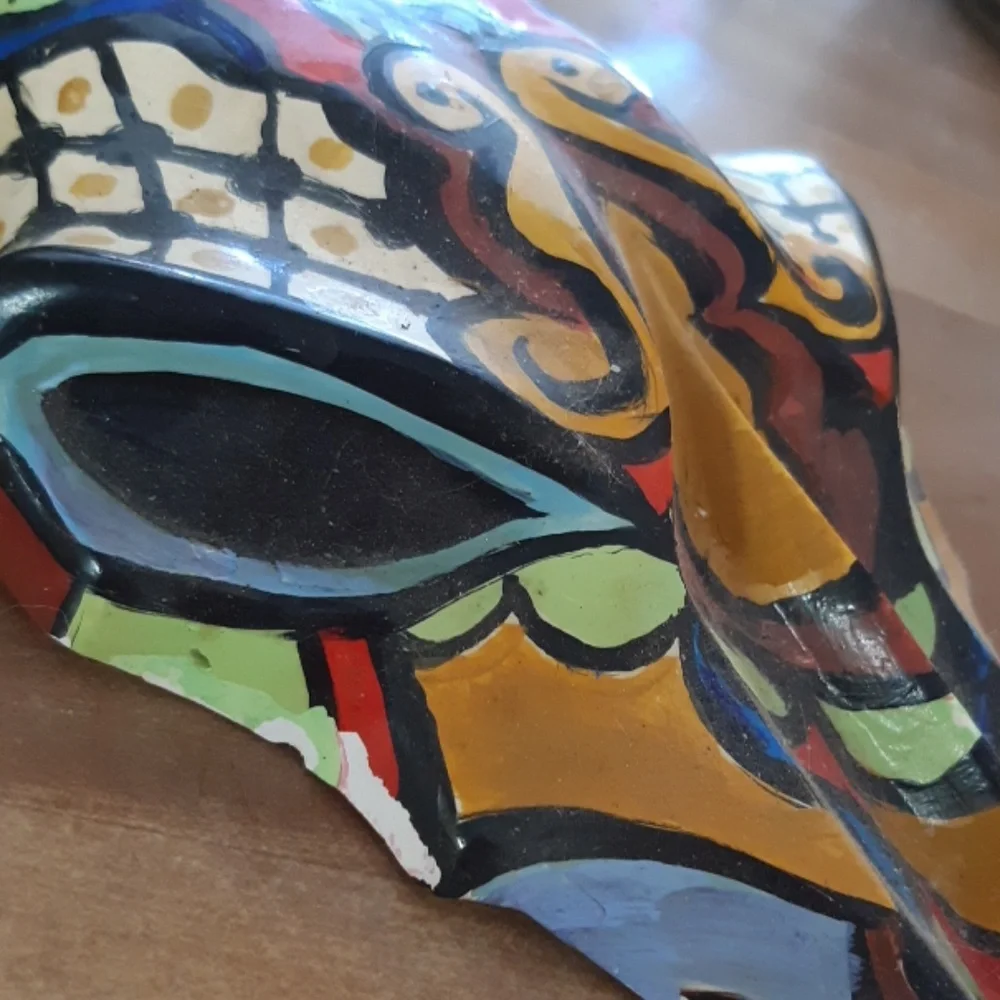 Handmade Wall Mask art hanging